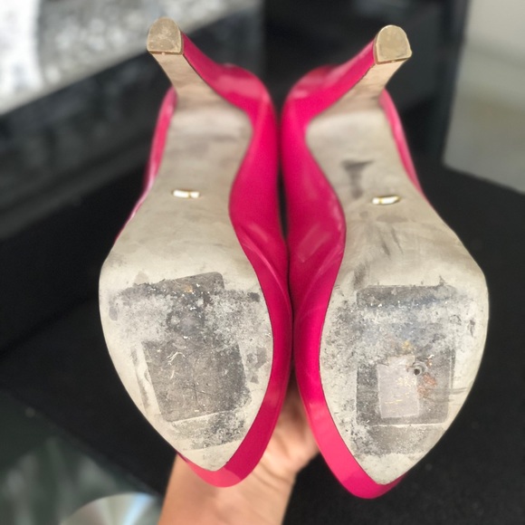 Metallic Pink Sergio Rossi Patent Leather Pumps - Picture 5 of 8